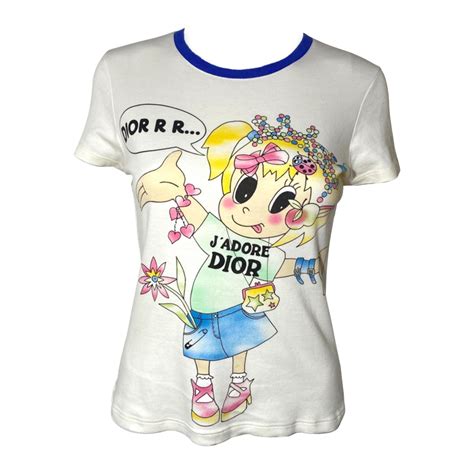 dior cartoon t shirt|christian dior ladies t shirt.